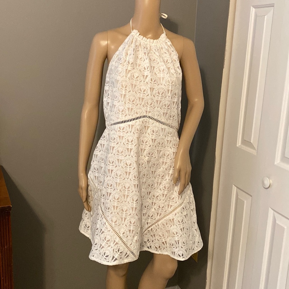 JOA Approaching Avalon Ivory Lace Dress